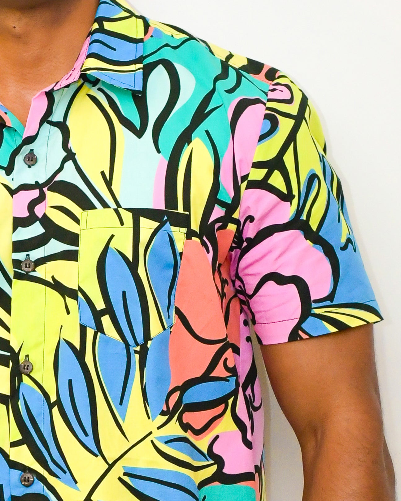 Island Bloom - Short Sleeve Shirt - Malia Fiji