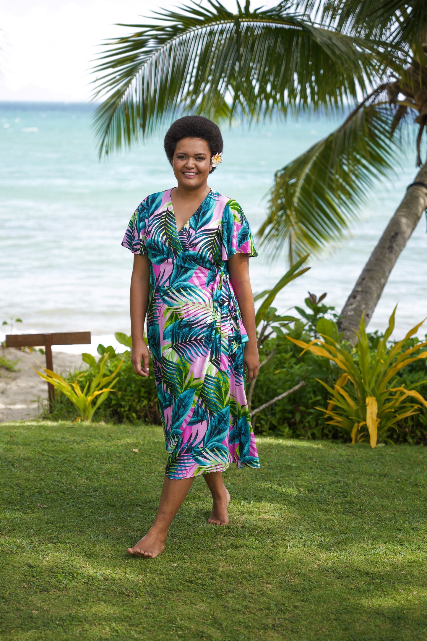 Palapalai Fern - Wrap Dress