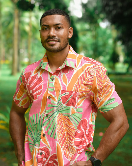 Men's Shirt - Jungle Print - Malia Fiji