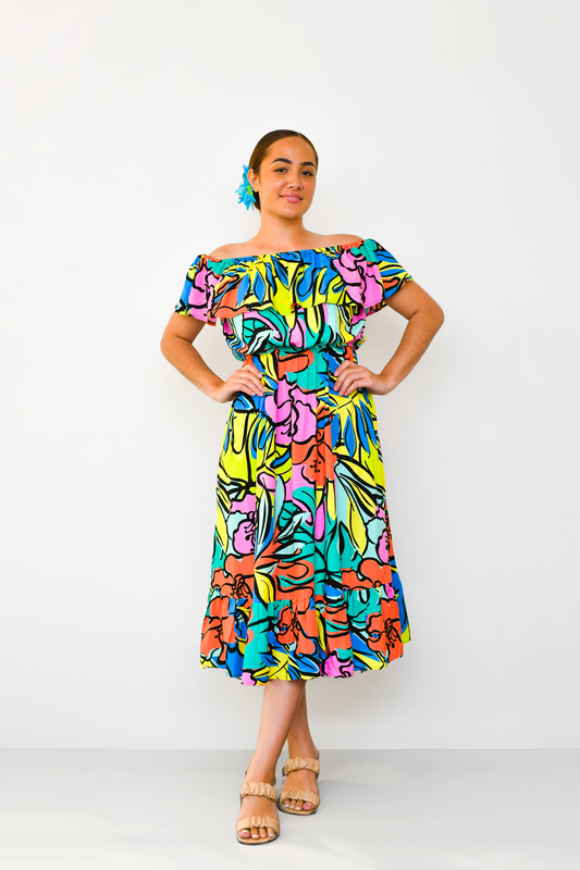 Island Bloom - Skylar Dress - Malia Fiji