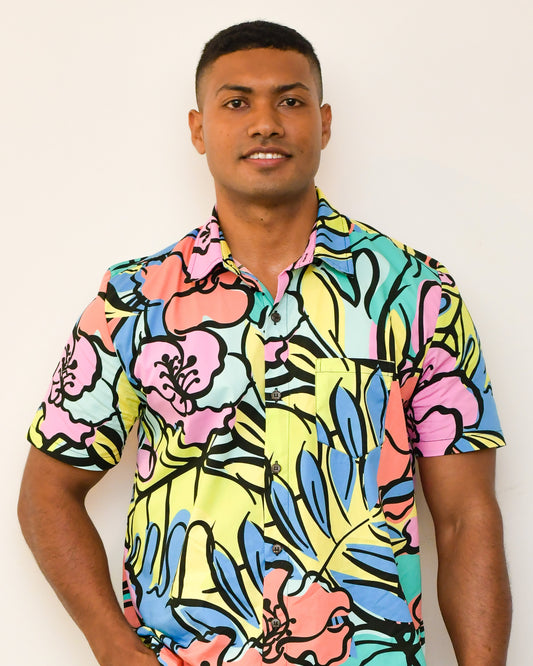 Island Bloom - Short Sleeve Shirt