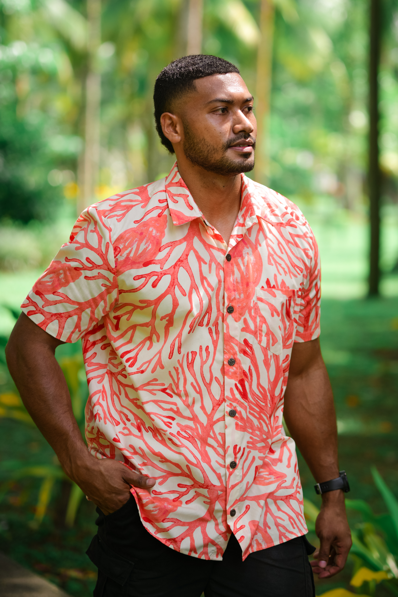 Deep Ocean - Short Sleeve Shirt - Malia Fiji