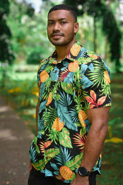 Men's Shirt - Sweet Pineapples Print - Malia Fiji