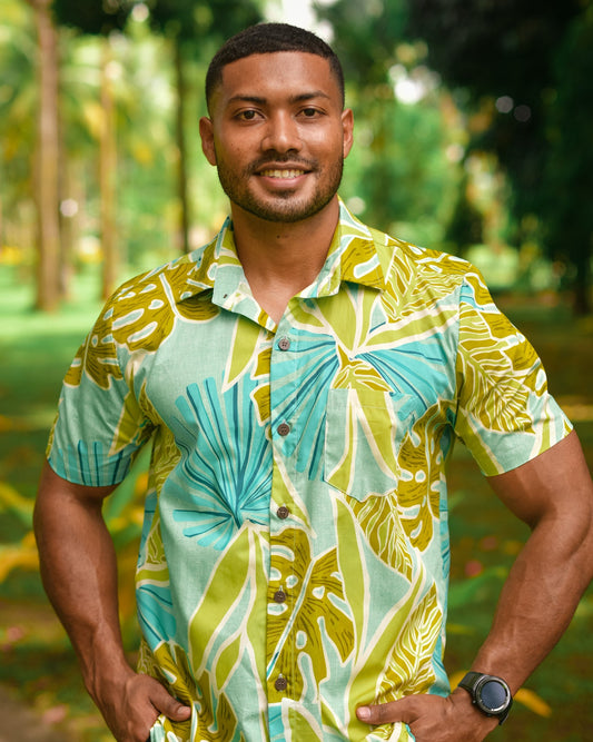 Men's Shirt - Jungle Print - Malia Fiji